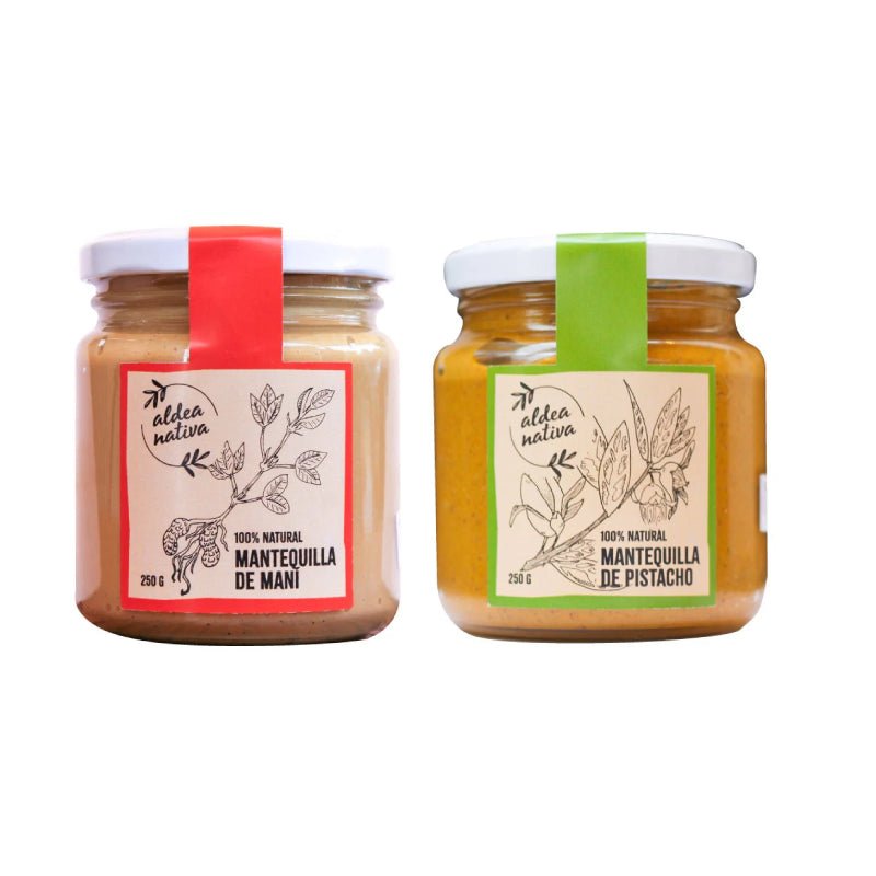 Pack Mantequilla de maní y Pistacho 250 gr Aldea Nativa - Aldea Nativa - Aldea Nativa