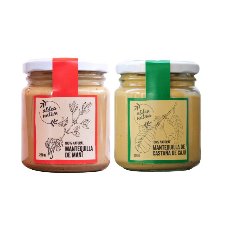 Pack Mantequilla maní y cajú 250 gr Aldea Nativa - Aldea Nativa - Aldea Nativa
