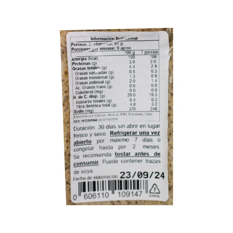 Pan De Chia Celicias 600 Gr - CELICIAS - Aldea Nativa