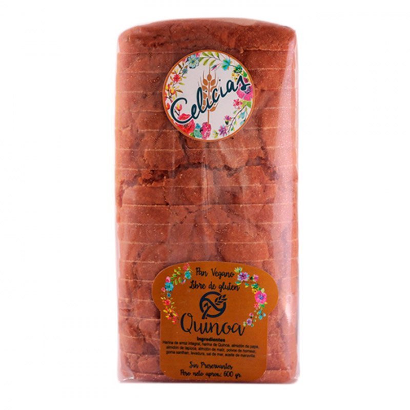 Pan de Quinoa Sin Gluten Celicias 1 Kg - CELICIAS - Aldea Nativa