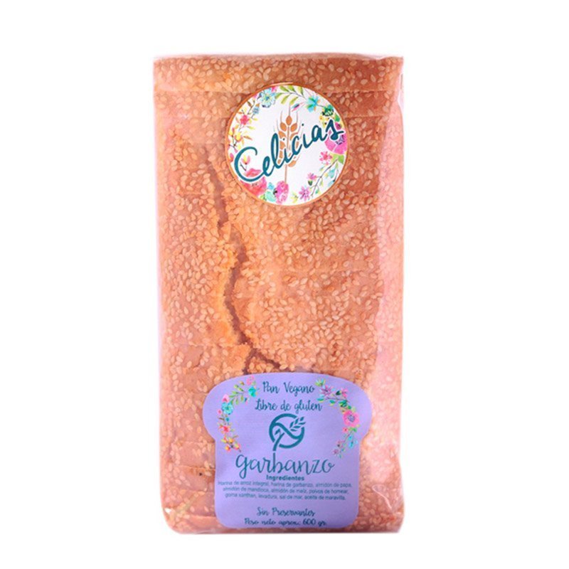 Pan Garbanzo Sin Gluten Celicias 610 Gr - CELICIAS - Aldea Nativa