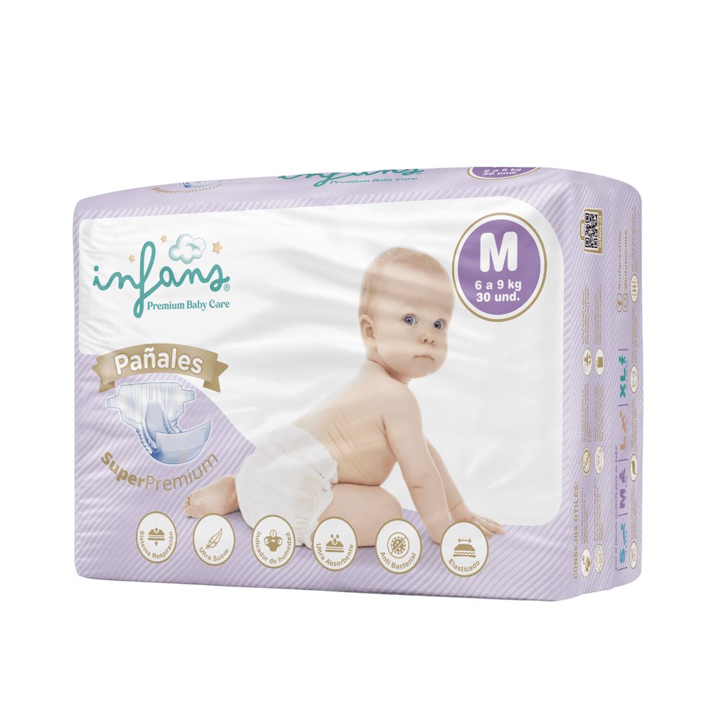 Pañales desechables M 30 un Infans - INFANS - Aldea Nativa