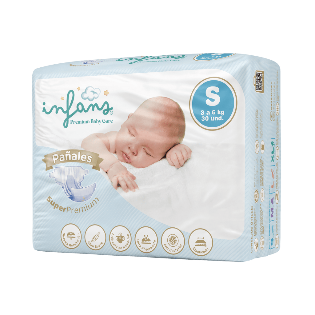 Pañales desechables S 30 un Infans - INFANS - Aldea Nativa