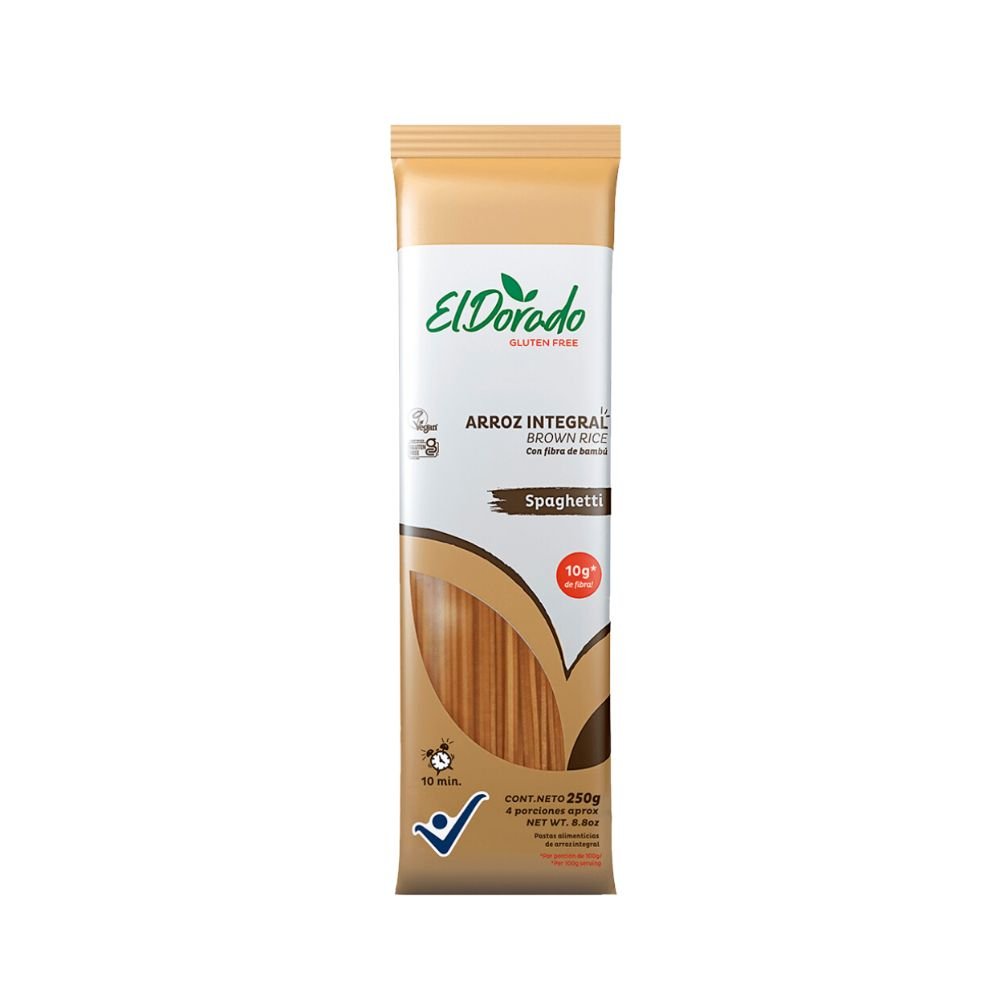 Pasta De Arroz Integral Spaguetti El Dorado 250 Gr - EL DORADO - Aldea Nativa