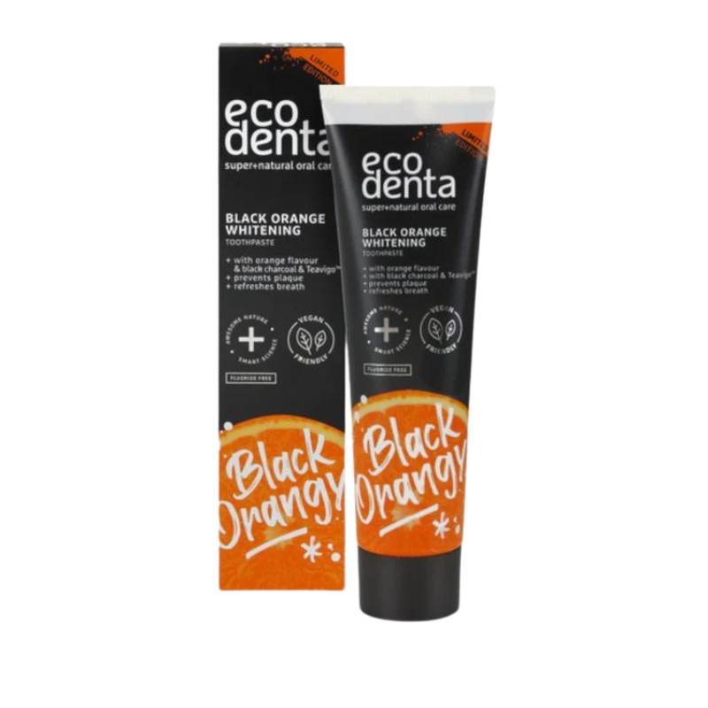 Pasta Dental Blanqueadora Black Orange Ecodenta 100 Ml - ECODENTA - Aldea Nativa