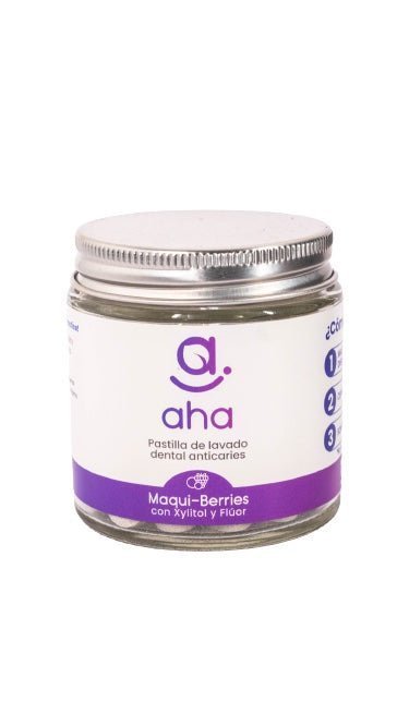 Pasta dental En Pastillas Xl Maqui Berries Aha 62 Un - AHA - Aldea Nativa