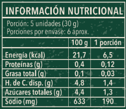 Pepinillos agridulces 305 Gr OPI OTTO - OPI OTTO - Aldea Nativa