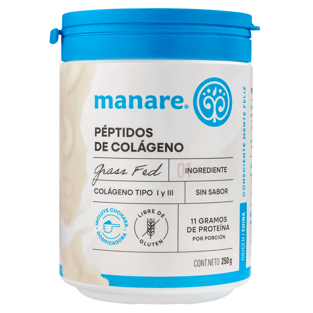 Péptidos de colágeno hidrolizado 250 gr Manare - MANARE - Aldea Nativa