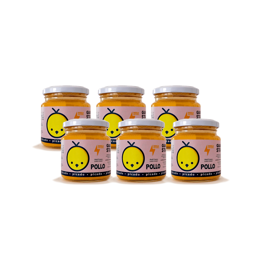 Pack 6 picado de pollo 220 GR GUAGUASTAR