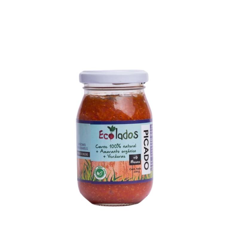 Picado de Carne 100% Natural con Amaranto y Verduras Ecolados 200 Gr - ECOLADOS - Aldea Nativa