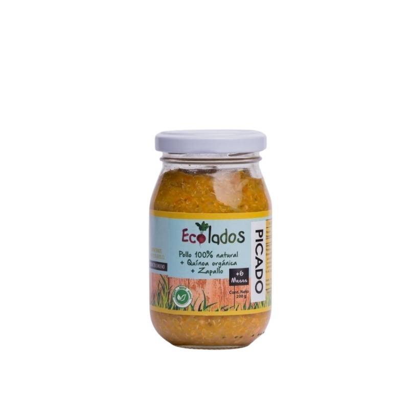 Picado Pollo 100% Natural con Quinoa y Zapallo Ecolados 200 Gr - ECOLADOS - Aldea Nativa