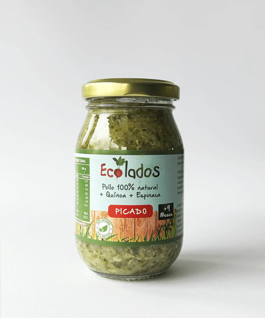Picado Pollo 100% Natural con Quinoa y Espinaca 200 GR ECOLADOS