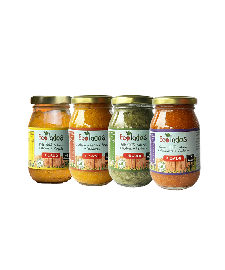 Pack 4 mix picado 100% natural 200 GR ECOLADOS