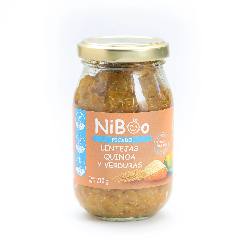 Picado lentejas quinoa y verduras 210 GR NIBOO
