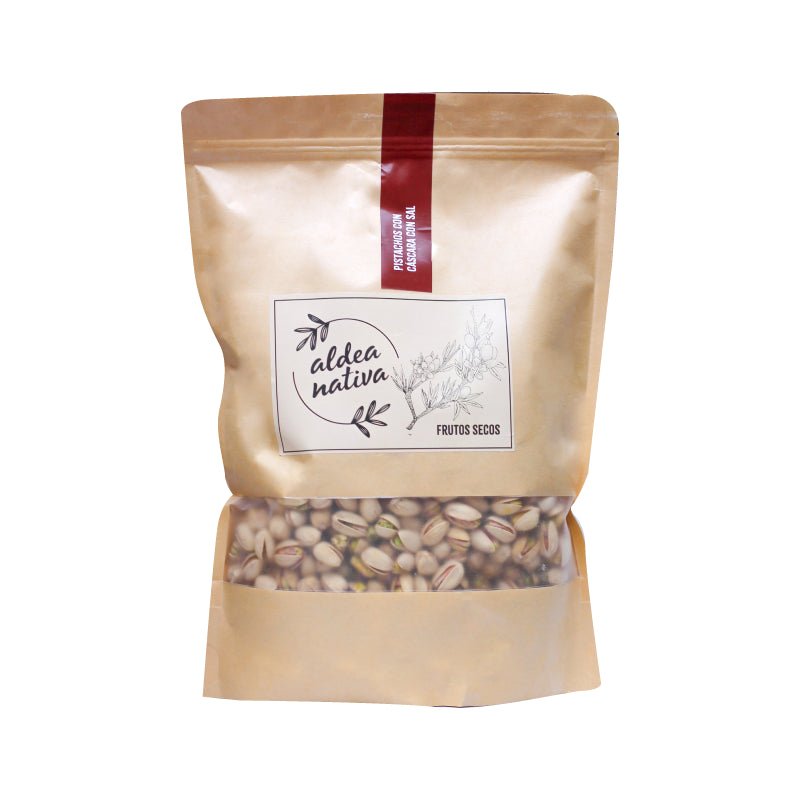 Pistachos Con Cascara Con Sal Aldea Nativa 1 Kg - ALDEA NATIVA - Aldea Nativa