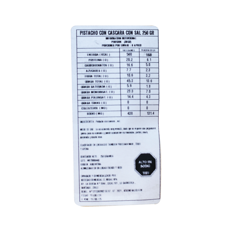 Pistachos Con Cascara Con Sal Aldea Nativa 250 Gr - ALDEA NATIVA - Aldea Nativa