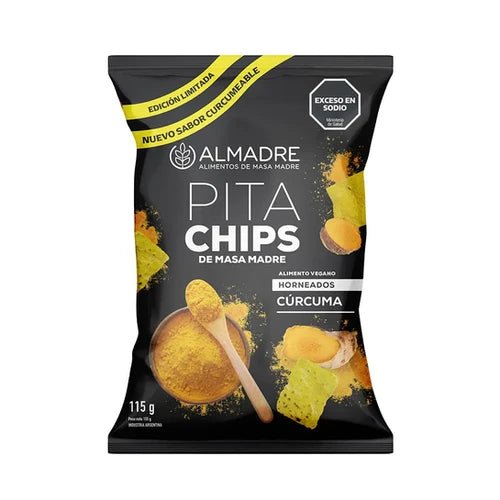 Pita Chips curcuma 115 Gr ALMADRE - ALMADRE - Aldea Nativa