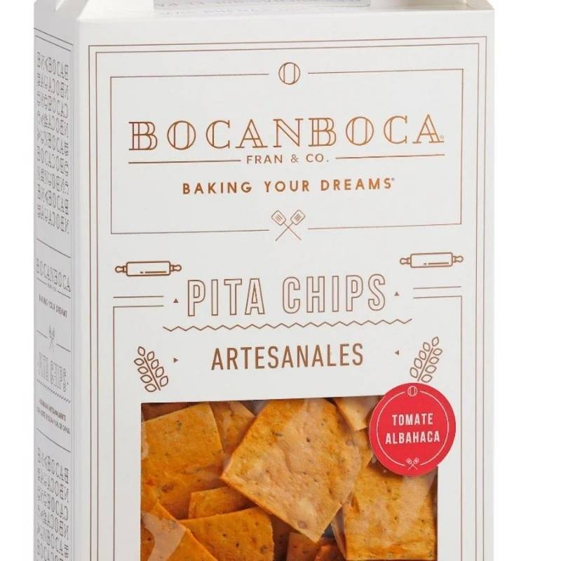 Pita Chips Tomate Albahaca Bocanboca 200 Gr - BOCANBOCA - Aldea Nativa