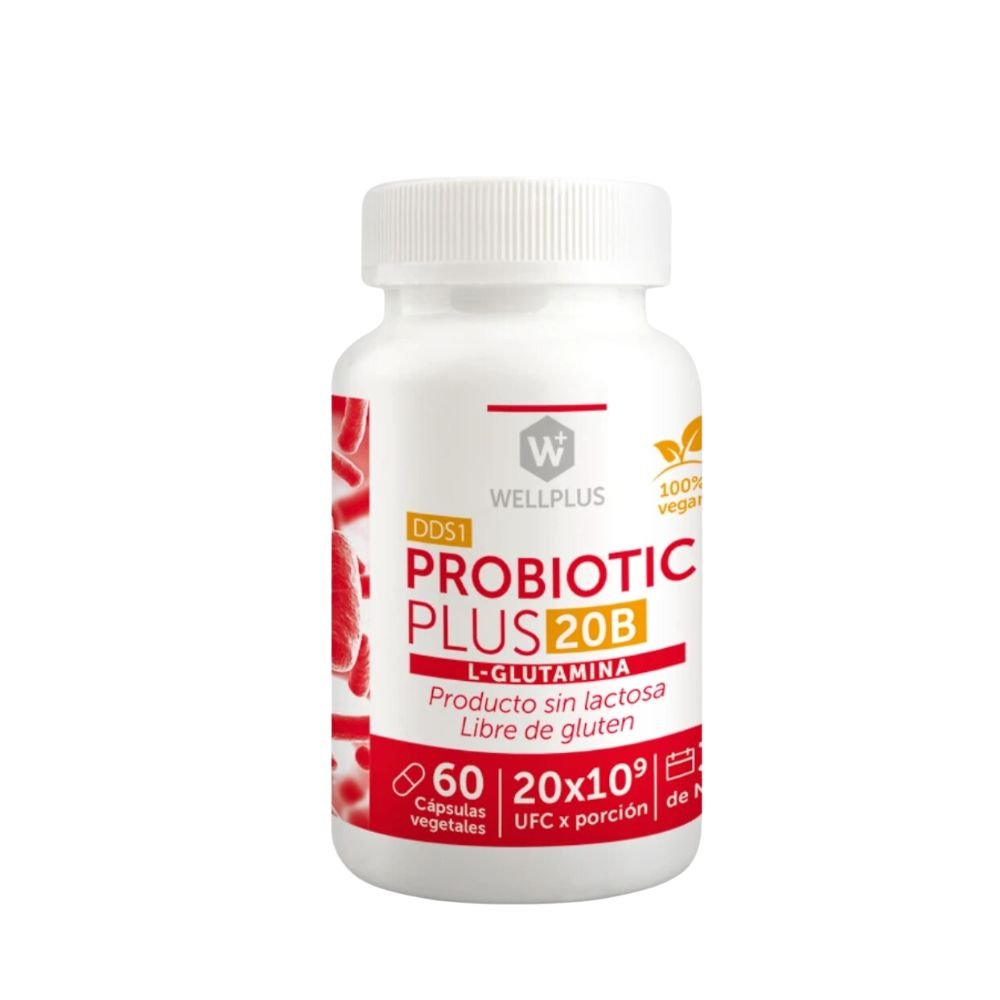 Probiótico Plus 20B Wellplus 60 Cap - WELLPLUS - Aldea Nativa