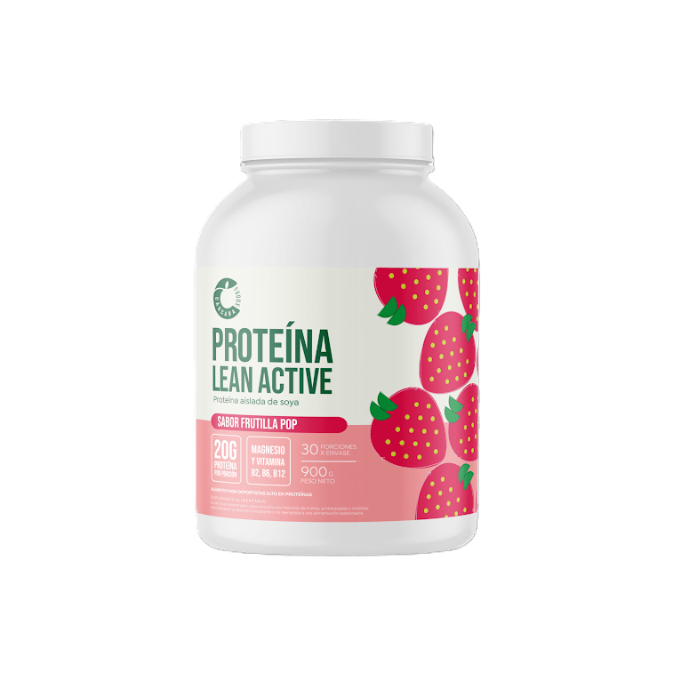 Proteina lean active frutilla pop 900 GR CASCARA FOODS - CASCARA FOODS - Aldea Nativa