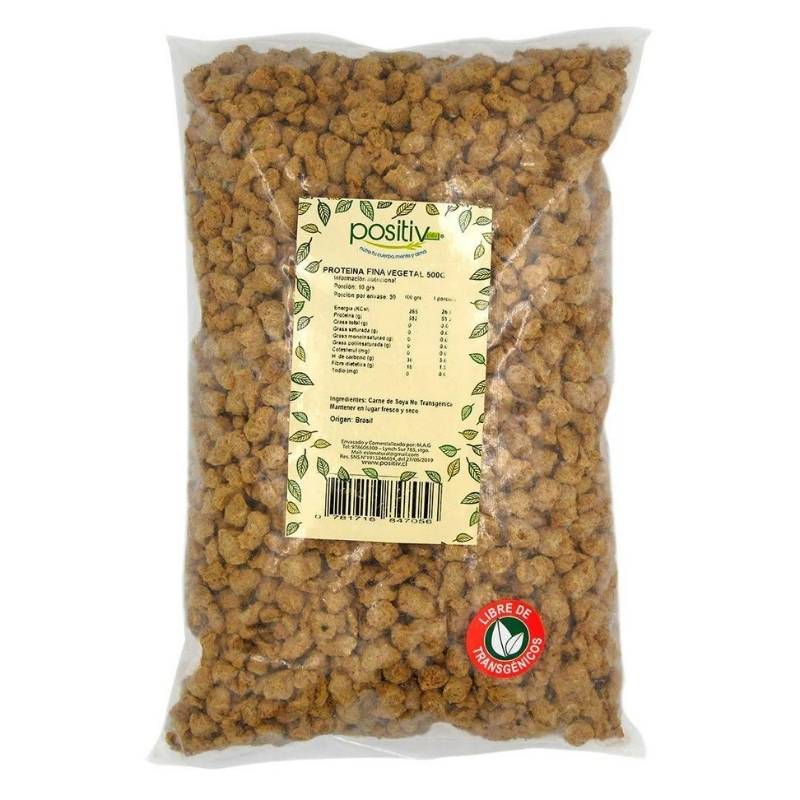 Proteina Vegetal Gruesa de Soya Positiv 500 Gr - POSITIV - Aldea Nativa