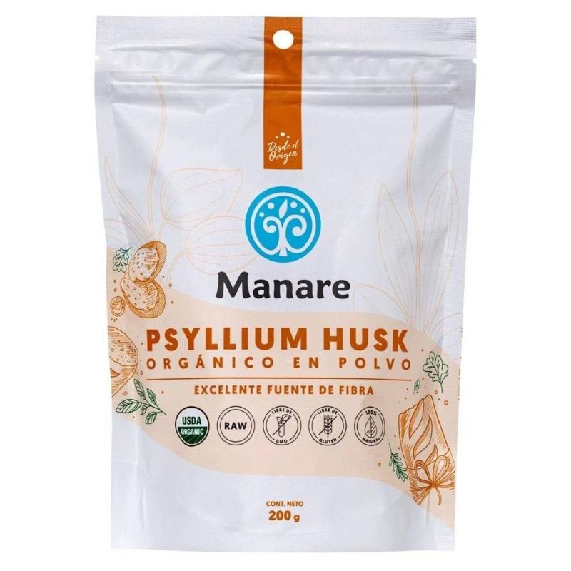 Psyllium Husk Organico Manare 200 Gr - MANARE - Aldea Nativa