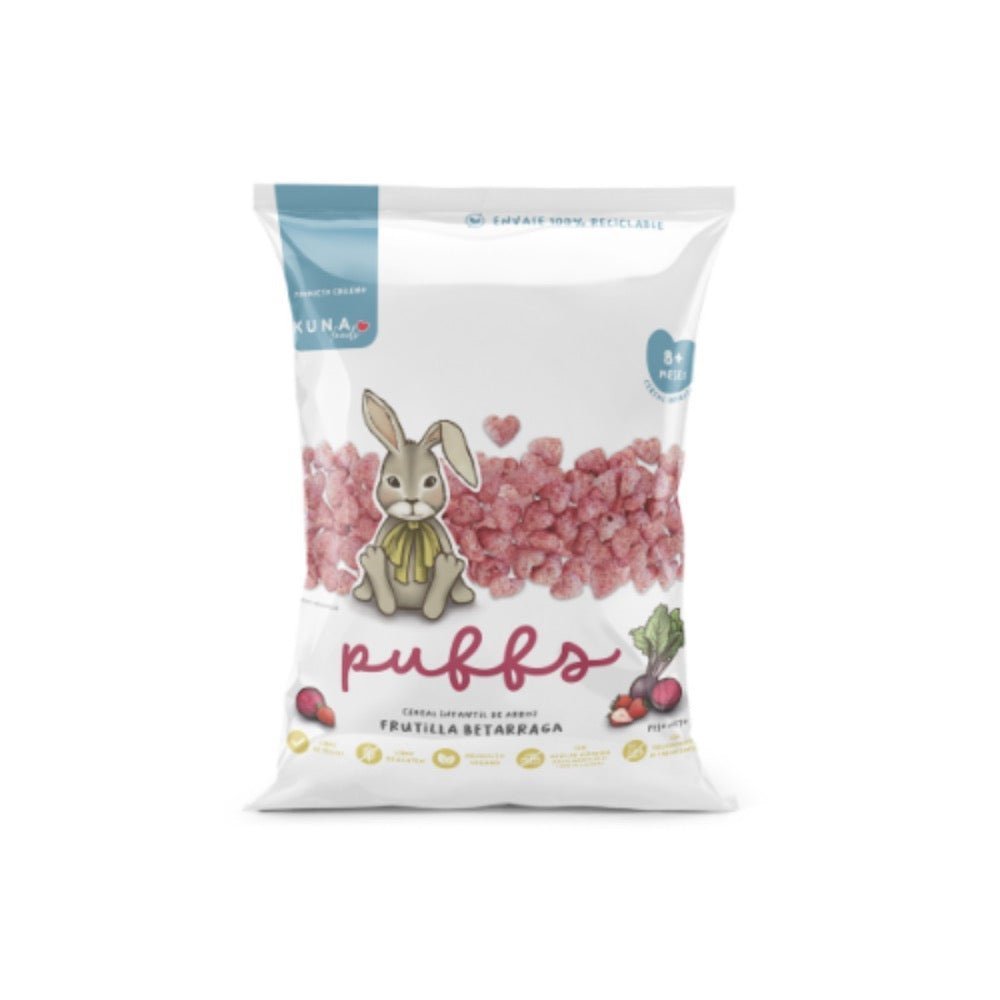 Puffs Frutilla Betarraga Kuna Foods 10 Gr - KUNA FOODS - Aldea Nativa