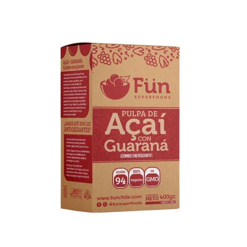 Pulpa Acaí Guaraná Fun Superfoods 400 Gr - FUN SUPERFOODS - Aldea Nativa