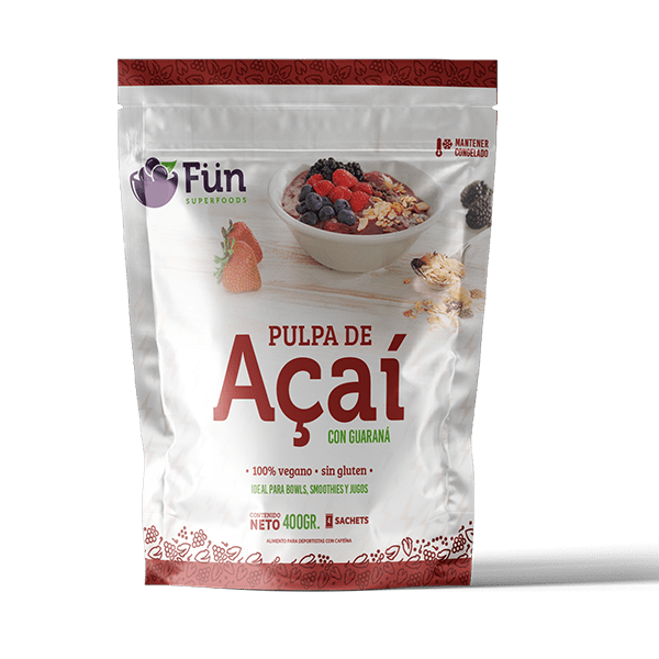 Pulpa Acaí Guaraná Fun Superfoods 400 Gr - FUN SUPERFOODS - Aldea Nativa