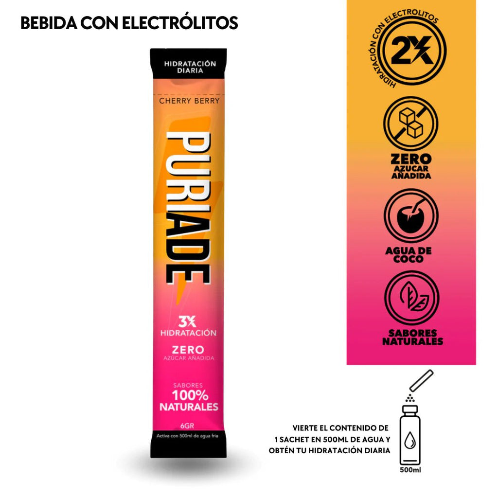 Puri Cherry Bery Doypack 12 un Drikpuri - PURIDRINKS - Aldea Nativa