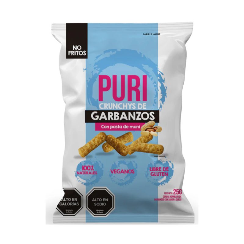 Puri Crunchys Garb maní 25 gr Puri - PURISNACKS - Aldea Nativa