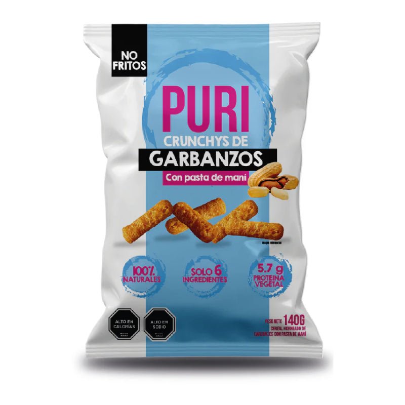 Puri Crunchys Salado mani 140 gr Puri - PURISNACKS - Aldea Nativa