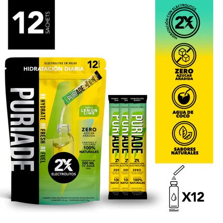 Puri Lemon Lime Doypack 12 un Drinkpuri - PURIDRINKS - Aldea Nativa