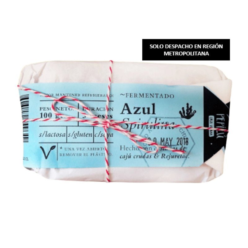 Queso Azul con Espirulina Pepilu 200 Gr - PEPILU - Aldea Nativa
