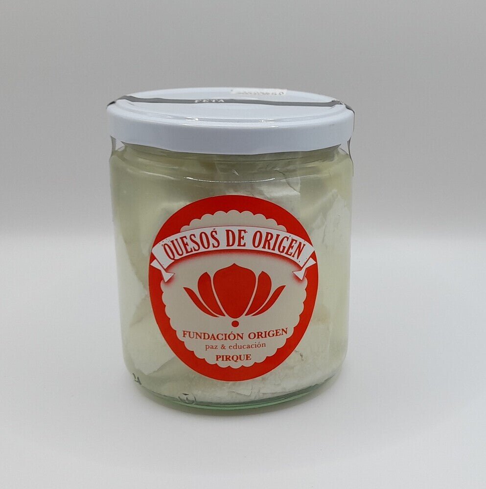 Queso de cabra Feta salmuera 460 cc Fundación Origen - FUNDACION ORIGEN - Aldea Nativa