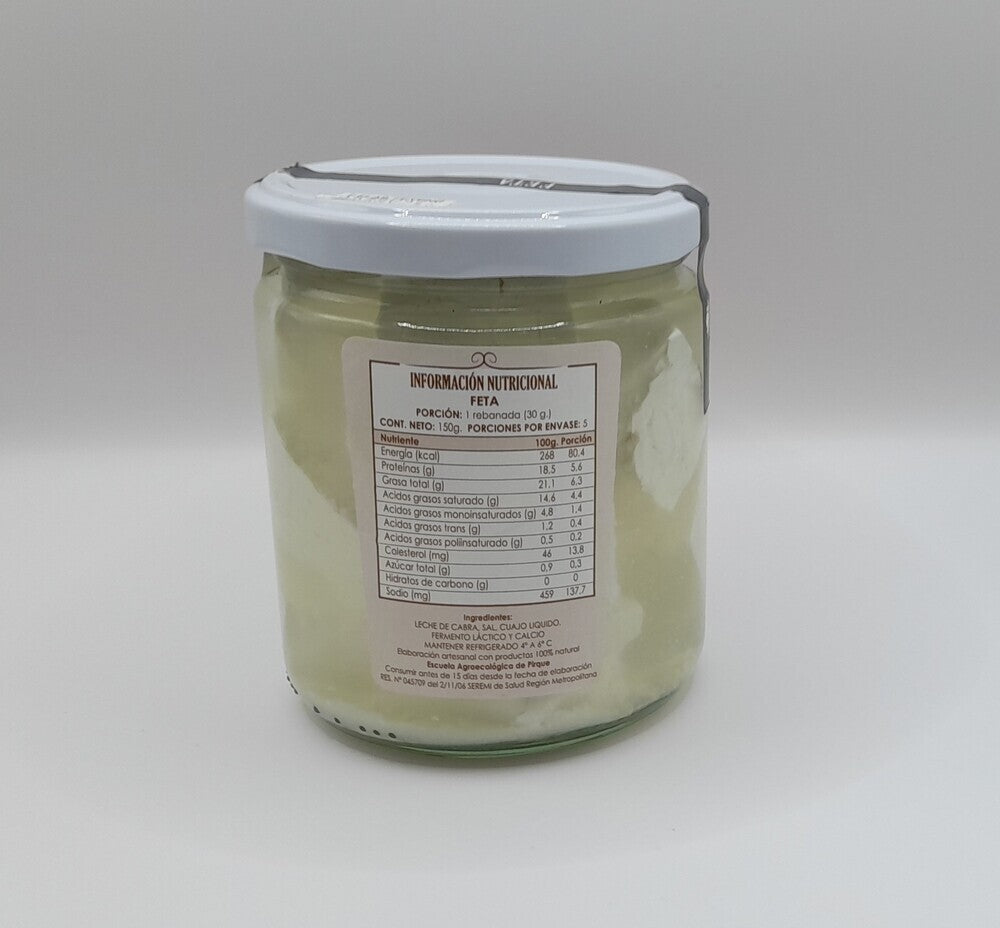 Queso de cabra Feta salmuera 460 cc Fundación Origen - FUNDACION ORIGEN - Aldea Nativa