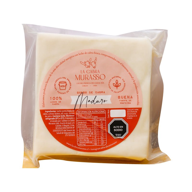 Queso De Cabra Maduro La Cabra Murasso 200 Gr - LA CABRA MURASSO - Aldea Nativa