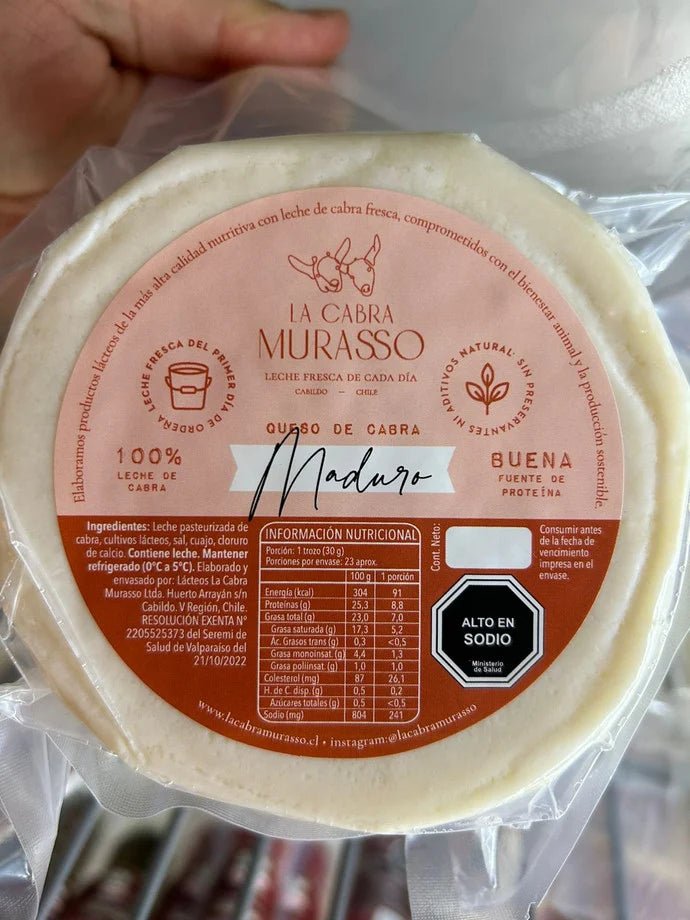 Queso De Cabra Maduro La Cabra Murasso 450 Gr - LA CABRA MURASSO - Aldea Nativa