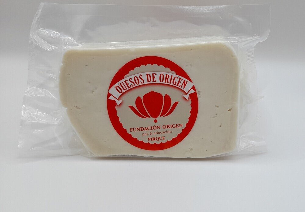 Queso de cabra semi maduro natural 200 gr Fundación Origen - FUNDACION ORIGEN - Aldea Nativa