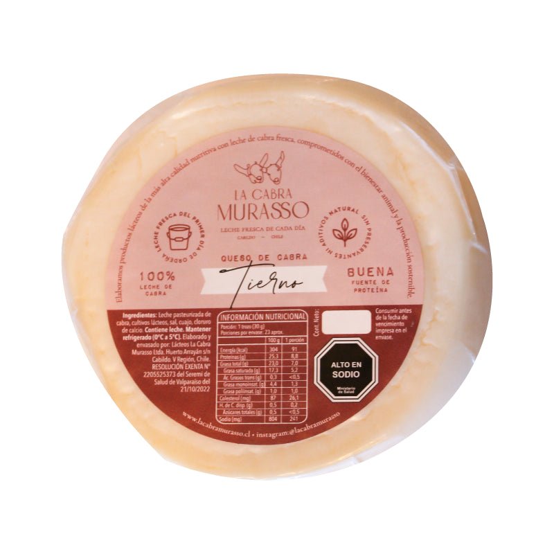 Queso De Cabra Tierno La Cabra Murasso 450 Gr - LA CABRA MURASSO - Aldea Nativa