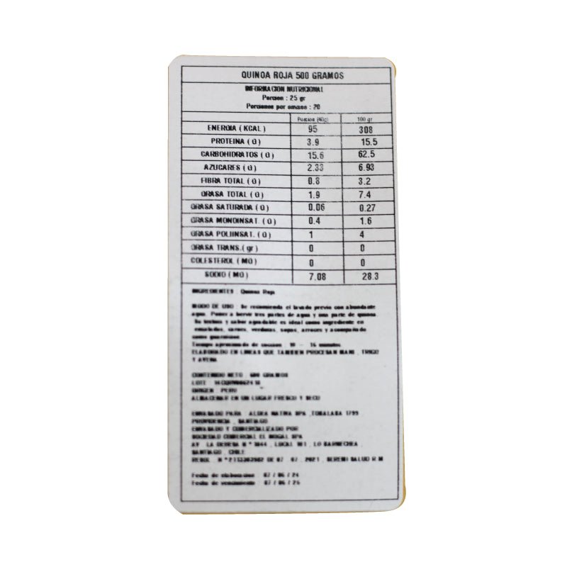 Quinoa Roja Aldea Nativa 1 Kg - ALDEA NATIVA - Aldea Nativa