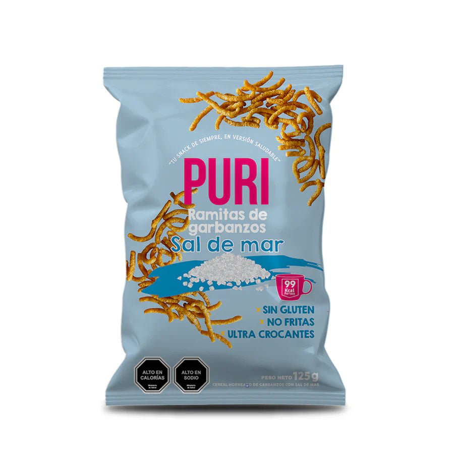 Ramitas Garbanzo Puriramitas 125 Gr - PURISNACKS - Aldea Nativa