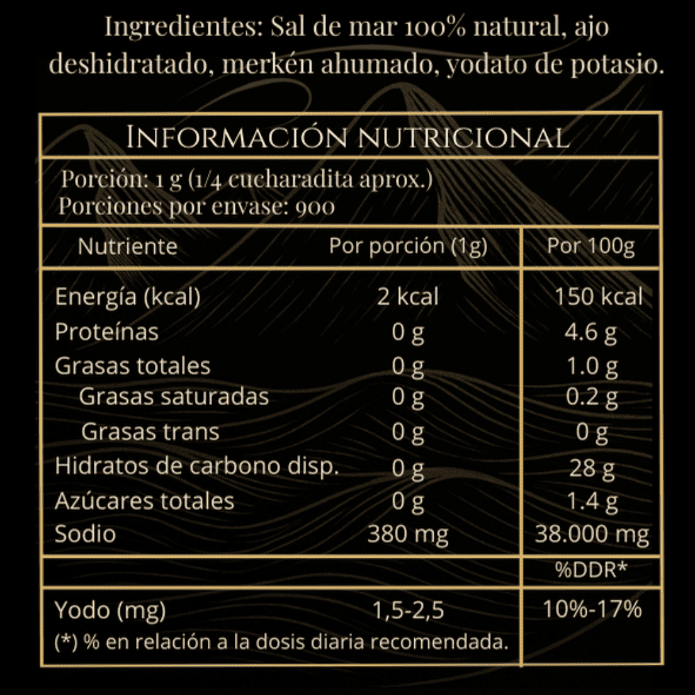 Sal ajo merken 900 gr Brisa Brava - BRISA BRAVA - Aldea Nativa