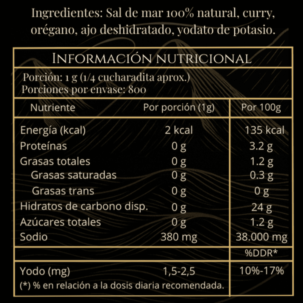 Sal carnes blancas 800 gr Brisa Brava - BRISA BRAVA - Aldea Nativa