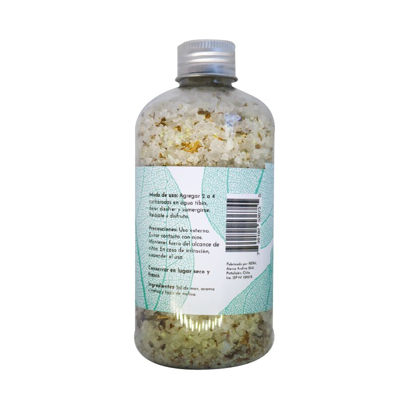 Sal de baño Melisa 320 gr Esencia Nativa - ESENCIA NATIVA - Aldea Nativa