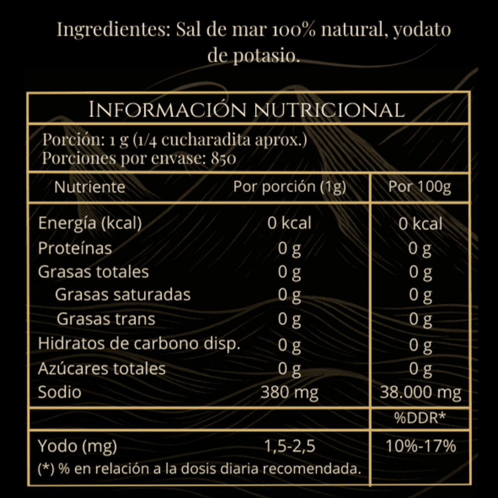 Sal de mar 850 gr Brisa Brava - BRISA BRAVA - Aldea Nativa