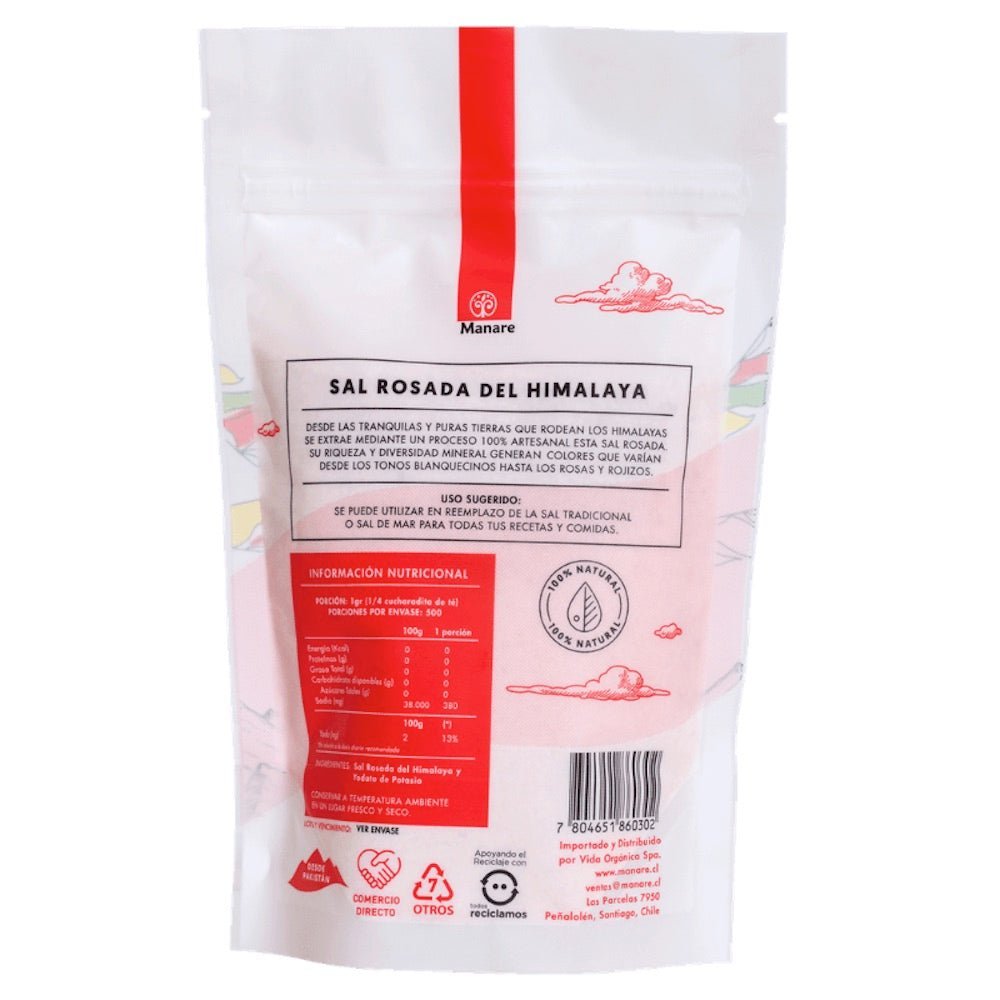 Sal Rosada Himalaya Fina Manare 1 Kg - MANARE - Aldea Nativa