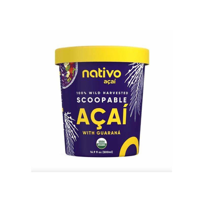 Scoopable Acai Con Guarana Nativo 500 Gr - NATIVO ACAI - Aldea Nativa