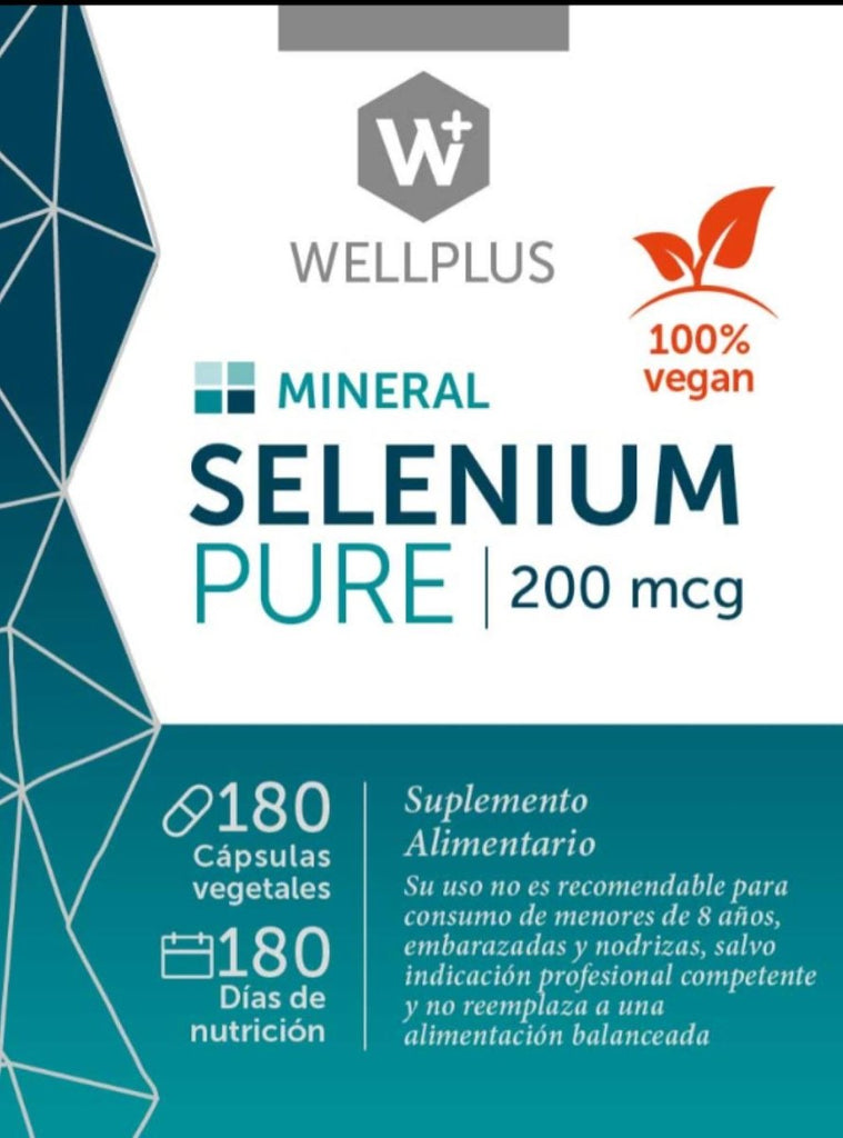 Selenio Pure Wellplus 180 Cap - WELLPLUS - Aldea Nativa