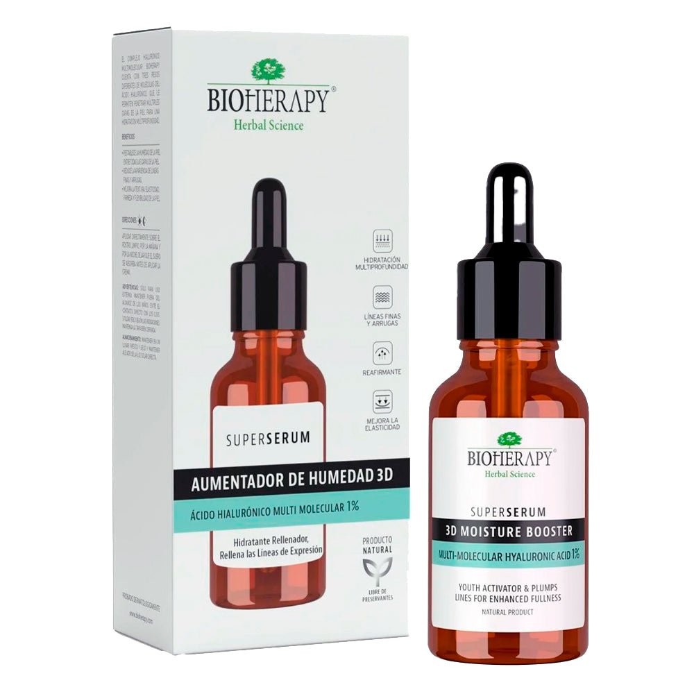 Serum Acido Hialuronico Aumentador de Humedad 3D Bioherapy 30 Ml - BIOHERAPY - Aldea Nativa